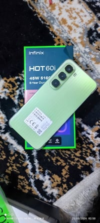 انفنكس هوت 60 i ذاكرة 256 صارلي يومين من اخذتة جديد غراضة كاملة مامستع...