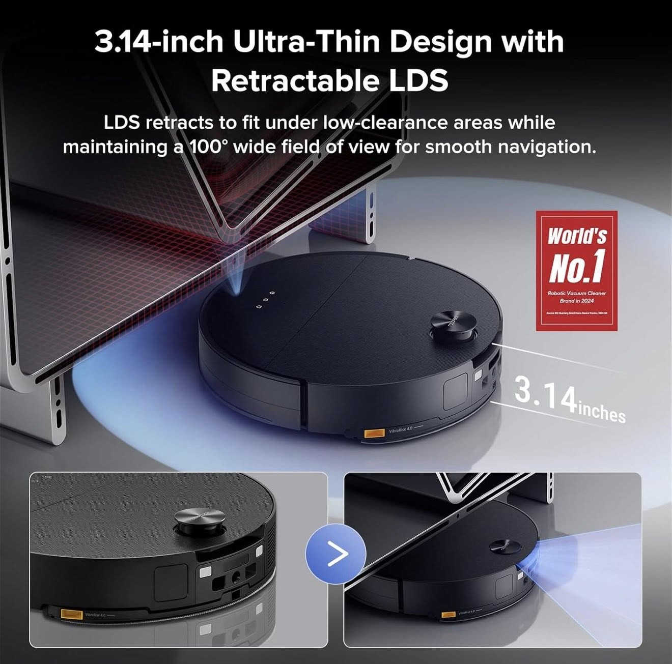 متوفر ماركة roborock باصدار حديث جدا 💐

🌸روبوت كنس ومسح وبقوة 22 الف باسكال
🌸roborock Saros 10 

✔️ يتميز هذا الجهاز بتصميم أنيق فائق النحافة (3.14 بوصة)، حيث تعمل كاميرا LDS وRGB القابلة للسحب معًا لاكتشاف الأوساخ بكفاءة عالية. يقوم مستشعر ToF العلوي بضبط ارتفاع كاميرا LDS بذكاء، محافظًا على زاوية رؤية 100 درجة حتى في الإضاءة الخافتة والأماكن الضيقة لتغطية تنظيف شاملة.

✔️ تنظيف فائق بدون تشابك: استمتع بقوة شفط فرشاة رئيسية مانعة للتشابك بقوة 22000 باسكال حاصلة على شهادتي TUV وSGS، بالإضافة إلى تقنية المسح بالاهتزاز الصوتي بالماء الساخن التي توفر ما يصل إلى 4000 اهتزازة في الدقيقة لإزالة البقع بشكل فائق وتغطية مساحة تنظيف أكبر. يتميز هذا الجهاز الرائد بفرشاة جانبية قابلة للسحب ومضادة للتشابك، بالإضافة إلى ممسحة جانبية قابلة للرفع ومضادة للتشابك لتغطية كاملة للحواف والزوايا.

✔️ نظام المسح VibraRise 4.0 ذاتي الفصل: يمكنك التبديل بسهولة بين التنظيف بالمكنسة الكهربائية والمسح بفضل نظام فك وتركيب الممسحة التلقائي. ينظف السجاد بدون رطوبة، بينما تتكيف الفرشاة والممسحة ذاتية الرفع مقاس 18 مم مع مختلف الأسطح لتنظيف شامل ودقيق.

✔️ تقنية الذكاء الاصطناعي التفاعلي 3.0 للتعرف على العوائق ونظام LiDAR دقيق للملاحة: يتميز جهاز Saros 10 بنظام استشعار متطور مزود بإضاءة أمامية ثلاثية مُهيكلة، وكاميرا RGB، وإضاءة جانبية مُهيكلة VertiBeam. يكتشف VertiBeam العوائق الجانبية بدقة، مما يضمن تنظيفًا دقيقًا للحواف حول الأثاث والأغراض. يتكيف Saros 10 مع منزلك في الوقت الفعلي، ويستجيب في أجزاء من الثانية.

✔️ محطة شحن من Rockdock فائقة القوة من الجيل الجديد: RockDock Ultra من الجيل الجديد هي محطة شحن متطورة تتميز بغسل الممسحة بالماء الساخن بدرجة حرارة 176 فهرنهايت، وإعدادات ديناميكية لدرجة الحرارة لأنواع البقع المختلفة، وتجفيف بالهواء الساخن بدرجة حرارة 140 فهرنهايت، والتنظيف الذاتي بالماء الدافئ. تتضمن نظامًا ذكيًا للكشف عن الأوساخ، وموزعًا تلقائيًا للمنظفات، وإعادة تعبئة ذاتية، وشحنًا سريعًا، وشحنًا خارج أوقات الذروة، مما يضمن منزلًا نظيفًا بأقل جهد.

🥀 الروبوت جديد لوك كبس وغير مستخدم اطلاقا 🥀
للمزيد من المعلومات المراسلة خاص او رقم واتساب
***********💐
