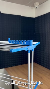 خلصت من مشكلة نشر الملابس بالبيت؟ 😍  هذا المنشر الثلاثي راح يوفّرلك مس...