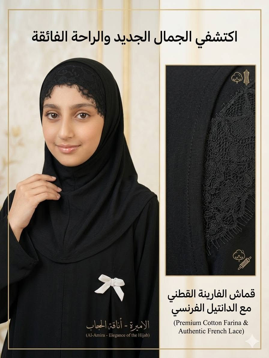 فاشن الخياطه فن #مصممة #منفذة #ازياء
بطلة تليق بأميرة 💎👑
لكل بنت تحب تجمع بين ستر الحجاب وعفوية الأناقة، وفرت لج حجاب الأميرة بفصال ينساب على الرأس والكتف بكل خفة ونعومة.
متوفر  بناتي  و نسائي
اقماش فالينه ملكي سواد فاحم  
تتوفر خدمة التوصيل لجميع المحافظات 🚘  @أبرز المعجبين


**إذا كنت صاحب هذا الإعلان وتريد حذفه لأي سبب، رجاءا أرسل رسالة إلى الدعم الفني**