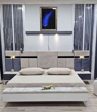 للبيع غرفه نوم تركيه 9 قطع مستعمله  كنتور 6 أبواب مع ملحق  جربايه مخزن...