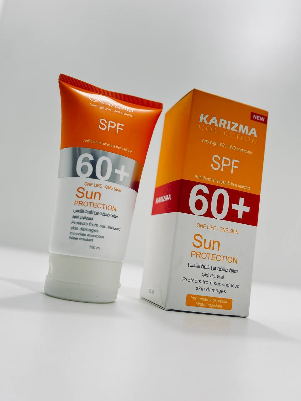كريم واقي شمس كاريزما ☀💗 الأورجنال ✅
 Karizma Collection Sun Protection SPF 60+.
🧡 يوفر حماية عالية جدًا من أشعة UVA و UVB، ويقاوم الإجهاد الحراري والجذور الحرة.
🧡حماية فائقة من أضرار أشعة الشمس، امتصاص فوري، 
🧡 مقاوم للماء الحجم: 150 مل.
🧡 مناسب لـ : جميع أنواع البشرة


**إذا كنت صاحب هذا الإعلان وتريد حذفه لأي سبب، رجاءا أرسل رسالة إلى الدعم الفني**