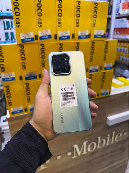 (          Poco C85        )
‎🔥 ئێستا لە تی موبایل بەردەستە 🔥
‎نرخی  155 هەزارە

🌹🌹🌹🌹🌹🌹🌹🌹
‎🌺قەبارەی ڕونما :6.9,
‎🌺جۆری ڕونما :  IPS LCD 
‎🌺نوێبونەوەی ڕونما :120HZ
‎🌺ڕام:GB 6/8
‎🌺بیرگە:256/ GB
‎🌺چارەسەرکەر :    Helio G81 Ultra 
‎🌺کامێرەی سەرەکی :  50Mp
‎🌺کامێرەی سێڵفی: 8 Mp
‎🌺باتری : 6000MAH
‎🌺توانای بارگاوی بونەوە :33W

‎نرخی ١٥٥ هەزارە

‎ئێمە لە تلگرام : https://t.me/Tmobile_yuu

‎هەموو پەیج و پلاتفۆرمەکانی ئێمە:https://takl.ink/T.mobile/

‎ناونیشانی ئێمە:
‎تی مۆبایل - سلێمانی - بازاڕی حەمە ســور - پشت چایخانەی شەعب - دوکــانی ژمارە { ٩ } 
***********
--------------
*********** السليمانية
