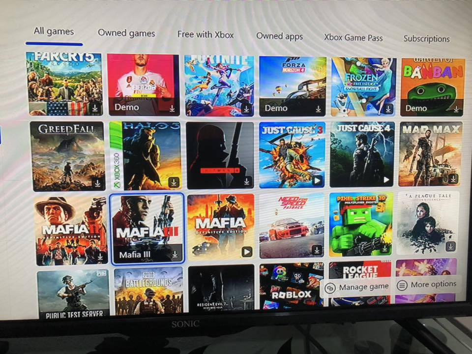 Xbox one fatللبيع
مساحة التخزين نصف تيرا 

الجهاز نظيف ما مفتوح جاهز من كل النواحي شغل و العب ويا هواي العاب مملوكة مثل ما موضح بالصور 
السعر 160 الف 
مكاني صلاح الدين


**إذا كنت صاحب هذا الإعلان وتريد حذفه لأي سبب، رجاءا أرسل رسالة إلى الدعم الفني**