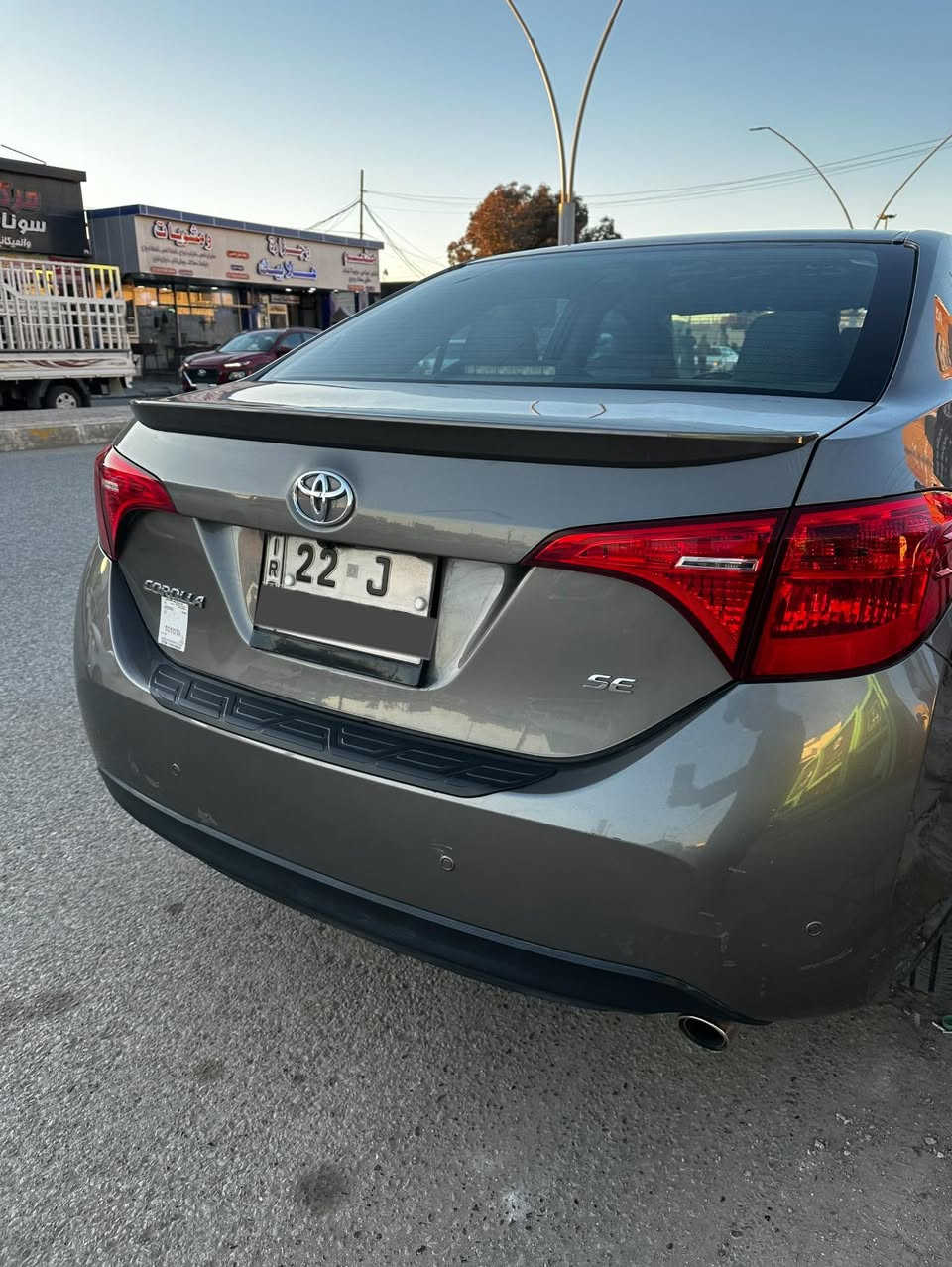 .
كورلا وارد امريكي الفئه se
رقم اربيل 
موديل 18
محرك 1.8 
ماشيه 134 الف 
بيه جاملغ سرقه بيه راس بنيد شبر صبغ بدون اي دواخل 
باقي كفاله
•••
السعر 145$ بيه مجال 
***********
