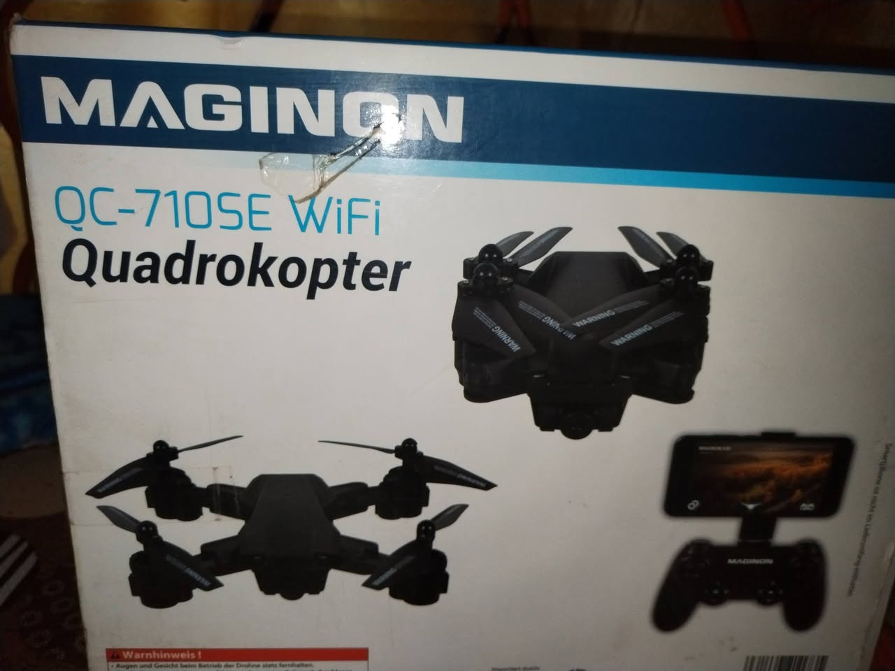 للبيع طيارة درون MAGINON 
تنربط عل تلفون الها تطبيق خاص بيها ويتخلالها رام
وبيها كامره
قيم وخذ


**إذا كنت صاحب هذا الإعلان وتريد حذفه لأي سبب، رجاءا أرسل رسالة إلى الدعم الفني**