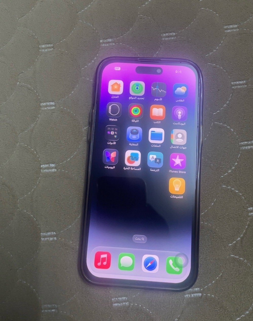 14 برو ماكس مبدل شاشه فقط بطاريه بلاديه ٨٦ موبايل كلش نضيف وبيه بس مال تطفي جهاز وكفت من وحده تتبدل ب25 الف جهاز كلش نضيف تجي وتشوف بيعنك مال بيت رايده 700 وبيه مجال
