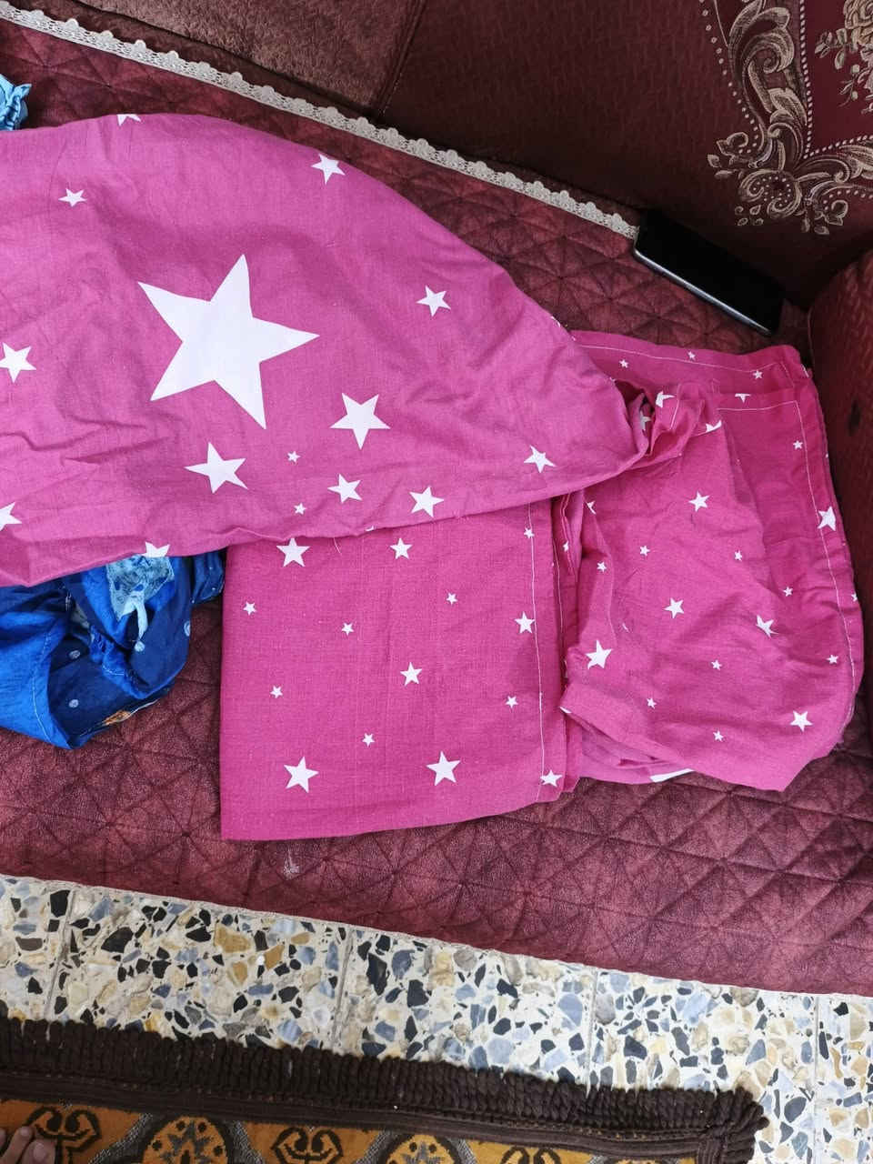 السلام عليكم قطع اخيرة لحاف بوهيمي قديفه نفرين سعره ٢٠مع كفرات نفر لاستيك ولادي وبناتي مع وجوه مخاد ٢على ٤السعر


**إذا كنت صاحب هذا الإعلان وتريد حذفه لأي سبب، رجاءا أرسل رسالة إلى الدعم الفني**