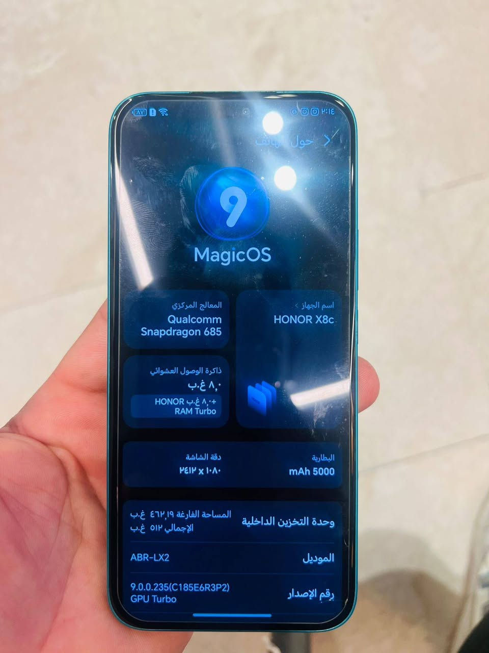 سلام عليكم للبيع HONOR X8c ذكره 512 عشوايه 8 مكفول جهاز تصميم ايفون ويه شاحنه اصليه فقط سعر 300 وبيه مجال العنوان بابل


**إذا كنت صاحب هذا الإعلان وتريد حذفه لأي سبب، رجاءا أرسل رسالة إلى الدعم الفني**