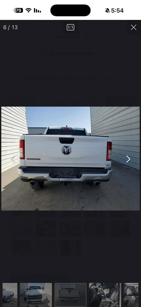 دوج رام 2023بك هورن بدي قصير باب طويل تنفس طبيعي محرك 8بيع او مراوس فقط بس هذ ضررها ماشية 18الف بيع او مراوس ***********مكاني ديالى
