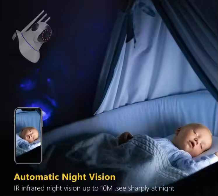 السعر 25 الف 

 رؤية ليلية 

دقة HD مع خاصية التحريك والاتصال اللاسلكي

• حل أمني متكامل وذكي لمراقبة منزلك أو مكتبك مباشرة عبر الهاتف المحمول من أي مكان في العالم.

• تصوير عالي الدقة (HD) يضمن لك رؤية تفاصيل واضحة بفضل مستشعر CMOS المتقدم.

• تغطية شاملة للمكان بفضل محرك داخلي يسمح بتحريك الكاميرا بزاوية 355° أفقياً و120° عمودياً.

• تواصل صوتي باتجاهين تتيح لك سماع ما يدور في المكان والتحدث عبر الكاميرا مباشرة.

• رؤية ليلية متطورة مدعومة بـ 11 صمام IR LED لتوفير رؤية واضحة في الظلام الدامس لمسافة تصل إلى 10 أمتار.

• سهولة التثبيت والاتصال تدعم الاتصال اللاسلكي (Wi-Fi) أو السلكي (Ethernet) مع ميزة إعداد WPS السريع.

المواصفات:
• جودة الفيديو: تدعم دقة 1080p / 640360 / 320240.
• المستشعر: 1/4 CMOS Sensor.
• زوايا الحركة: 355° درجة أفقياً و 120° درجة عمودياً.
• الرؤية الليلية: نظام IR-cut مع 11 وحدة IR LED بمدى 10 أمتار.
• الاتصال: يدعم Wi-Fi (IEEE 802.11b/g/n) ومنفذ إيثرنت RJ-45.
• التخزين: تدعم بطاقات الذاكرة من نوع Micro SD (TF Card).
• الطاقة: مزود طاقة خارجي DC 5V/2A.
• استهلاك الطاقة: 5 واط (كحد أقصى).
• بيئة العمل: تتحمل درجات حرارة من 0° إلى 55° درجة مئوية.

محتويات العلبة:
• كاميرا المراقبة الذكية (Intelligent Camera).
• قاعدة تثبيت (تسمح بالتركيب على المنضدة، الجدار، أو السقف).
• دليل الاستخدام السريع. بغداد, العراق


**إذا كنت صاحب هذا الإعلان وتريد حذفه لأي سبب، رجاءا أرسل رسالة إلى الدعم الفني**