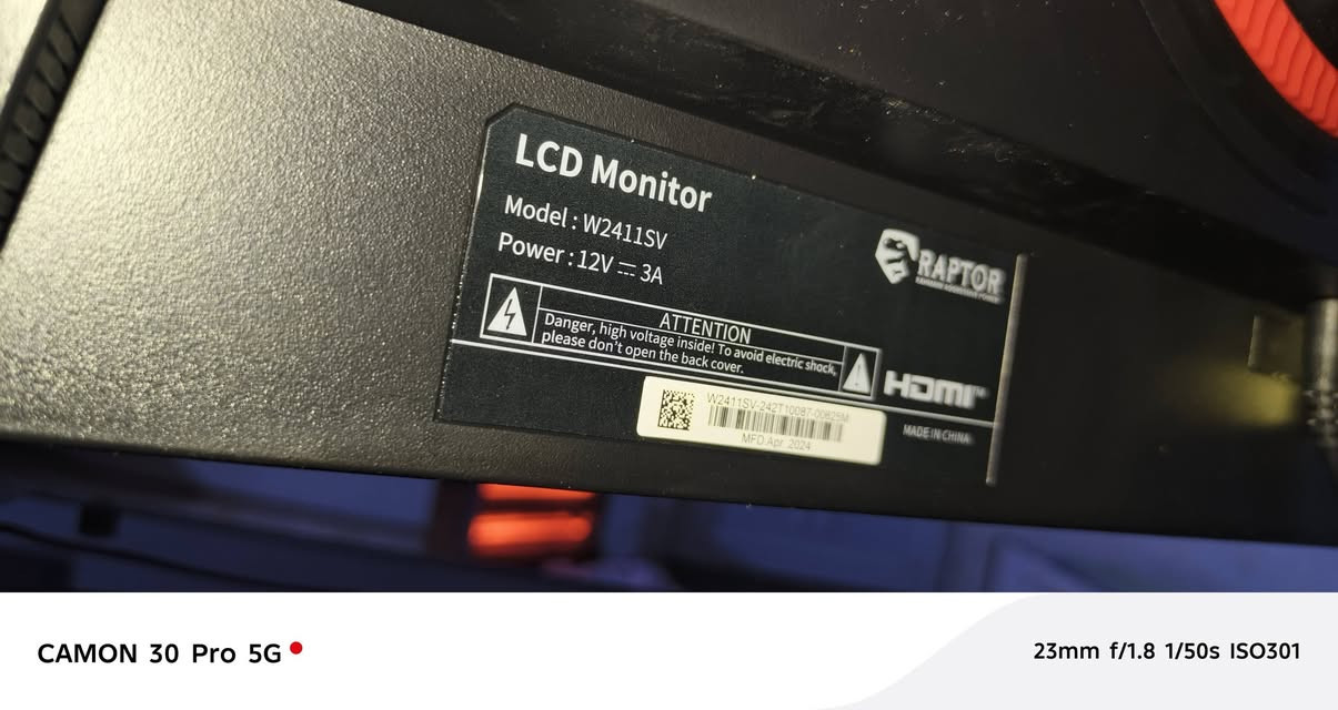 شاشة ألعاب راپتور 24 بوصة Raptor 24-inch Gaming Monitor

 سلام عليكم شاشة لبيع شرط فحص سعر 125الف 
D (1920×1080) — دقة عالية كاملة للصورة الواضحة في الألعاب والفيديو نوع اللوحة: IPS سريعة — ألوان جيدة وزوايا رؤية واسعة معدل التحديث: 180 هرتز — حركة سلسة وسريعة في الألعاب التنافسية دعم HDR400: لتحسين نطاق الألوان والسطوع في المحتوى المتوافق تقنيات التزامن: AMD FreeSync Premium NVIDIA G-Sync Compatible كلاهما يقللان “تمزق الصورة” وتأخير الإطارات أثناء اللعب تقنيات راحة العين: Flicker-Free خالية من الوميض فلتر الضوء الأزرق لحماية العين أثناء جلسات طويلة المداخل: HDMI 2.1 DisplayPort 1.4 مقبس سماعة أذن الضمان: سنتان (سنة استبدال + سنة إصلاح) الاستخدام المثالي هذه الشاشة مناسبة لـ: الألعاب التنافسية (FPS، MOBA) بفضل معدل التحديث العالي. استخدامات يومية و مشاهدات الفيديو بدقة Full HD. أنظمة الألعاب والكمبيوتر المكتبي عبر دعم FreeSync و G-Sync


**إذا كنت صاحب هذا الإعلان وتريد حذفه لأي سبب، رجاءا أرسل رسالة إلى الدعم الفني**