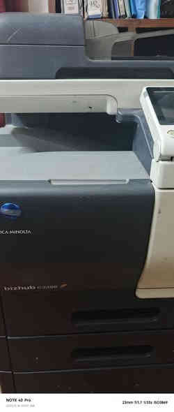 كونيكا مينولتا بزهاب 3350 طابعة ليزريةوجهاز استنساخ ملون 33 نسخة بالدقيقة وجهين ملون دوبلكس فلاش ويطبع من الموبايل شاشة ملونة لمس A4 تحتوي على عربة ومكان للخزن
السعر 300
***********
***********
