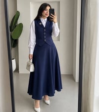 طقم تنوره • دابل ايطالي • مقاسات ٣٨-٤٨