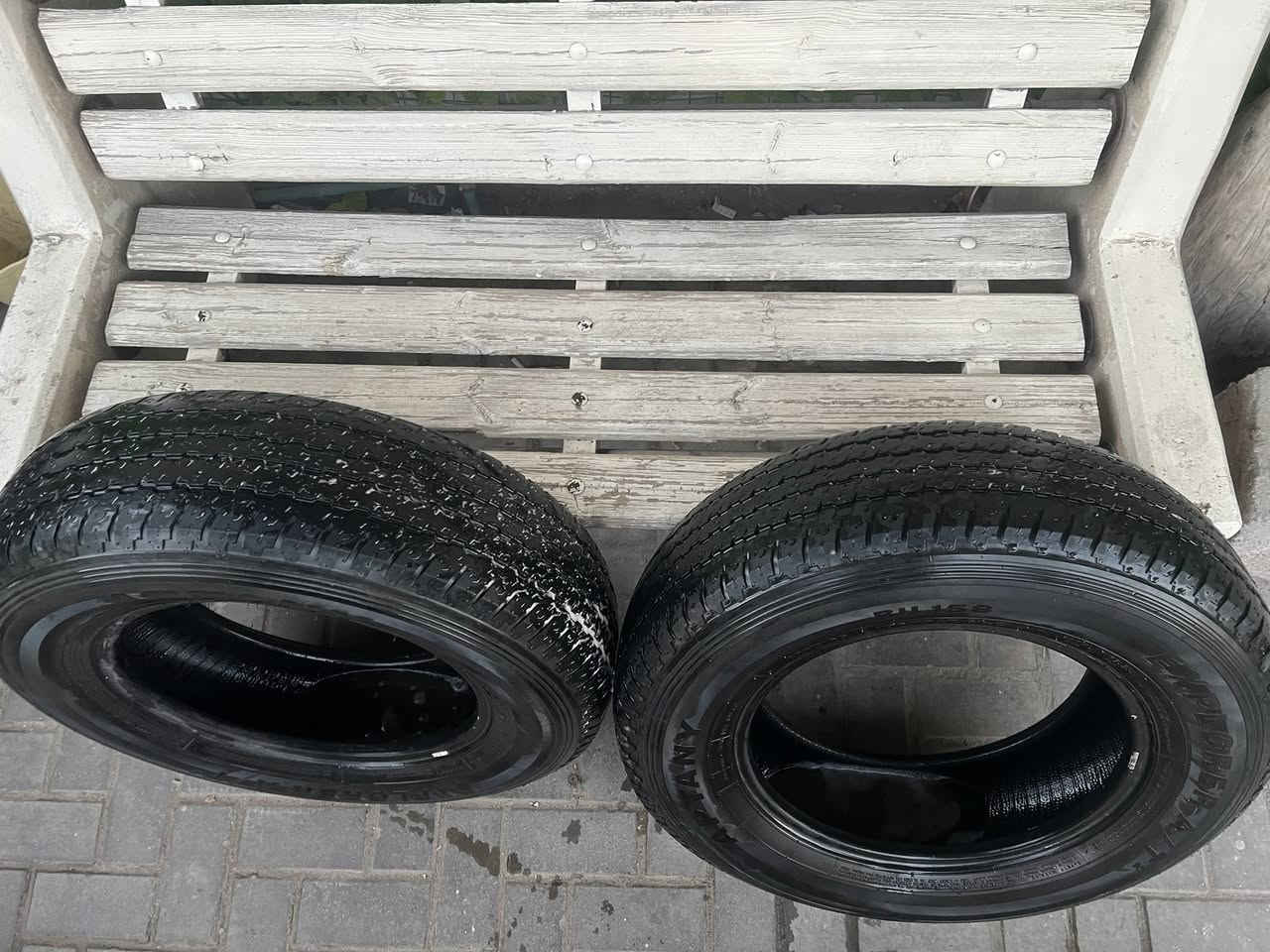 السلام عليكم تايرات بيكم نيفارة نيضفات النضافة ٨٥٪؜ السعر ٦٠ المكان بصرة ‭٠٧٧١ ٤٦٥ ١٦٥٠‬
