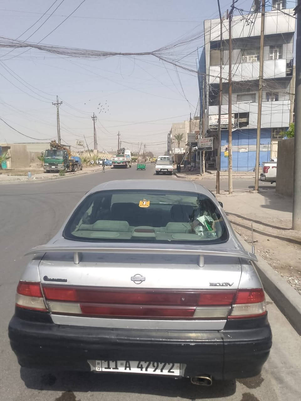 سلام عليكم خوان سيارة نيسان مكزمة نضيفة كاملة من كلشي وسعر مناسب وحلو السعر 35 ورقة وبيهة مجال للطيبين رقم الهاتف *********** بخدمتكم ❤️❤️
