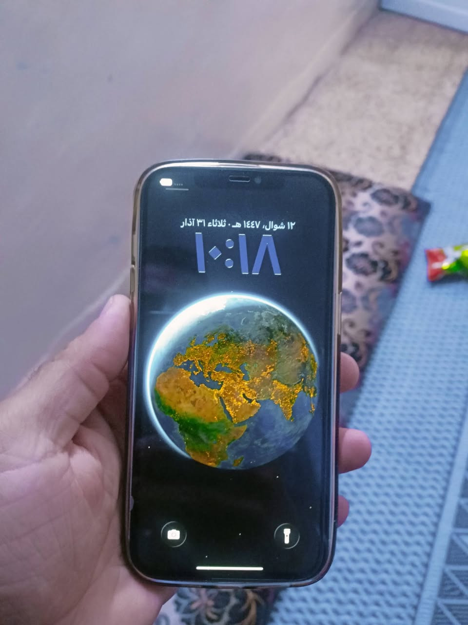 ايفون 12 برو ماكس 256 الذاكره مبدل شاشه وبطاريه اصليات السعر 270 مجال قليل ***********
