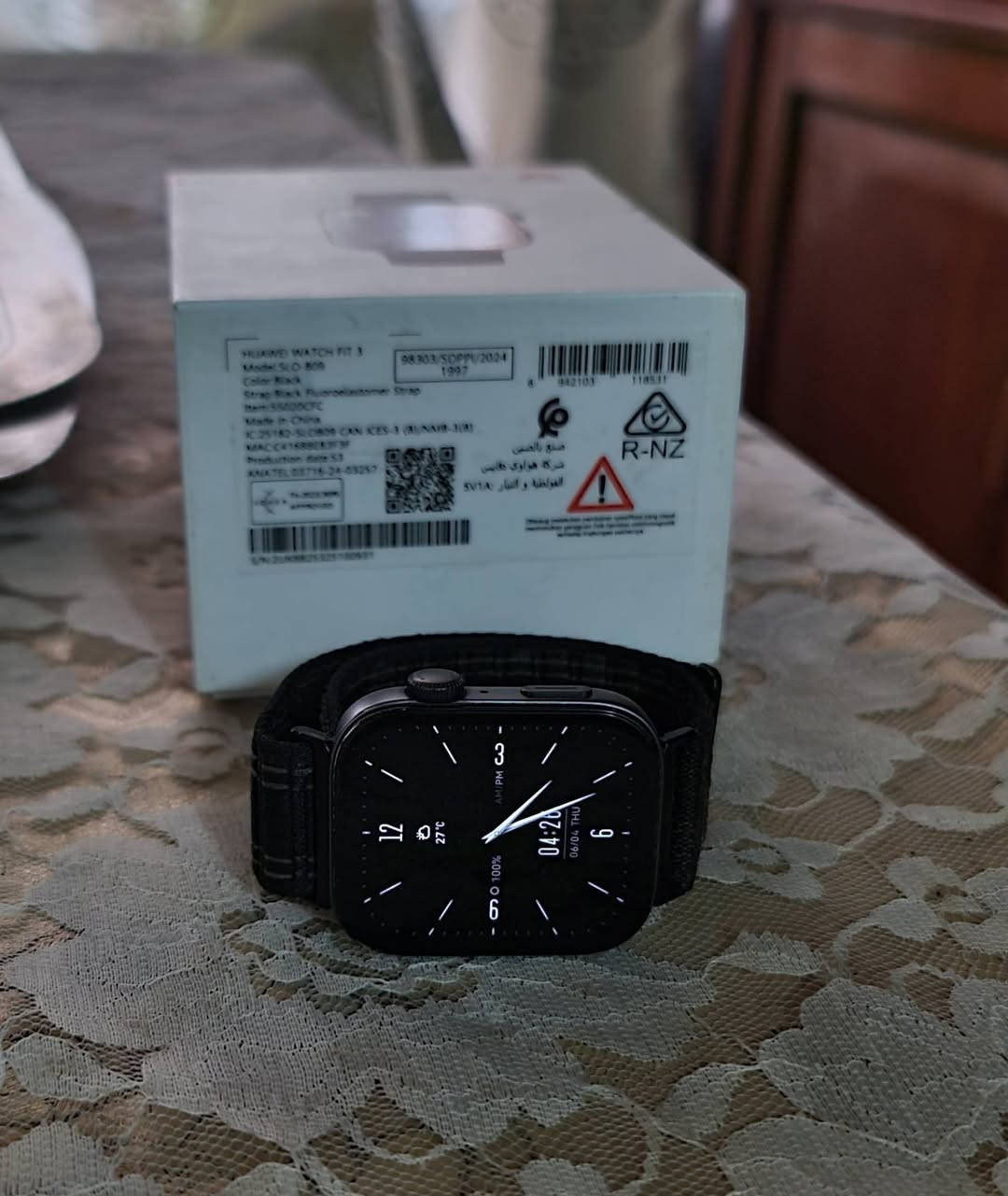 HUAWEI watch Fit 3 
Black 
نظافة 95% 

بطارية 14 يوم 
نظام تتبع الصحة والرياضة كامل 
سير إظافي 
ملحقات كاملة
مكان ديوانية

السعر 80 الف


**إذا كنت صاحب هذا الإعلان وتريد حذفه لأي سبب، رجاءا أرسل رسالة إلى الدعم الفني**