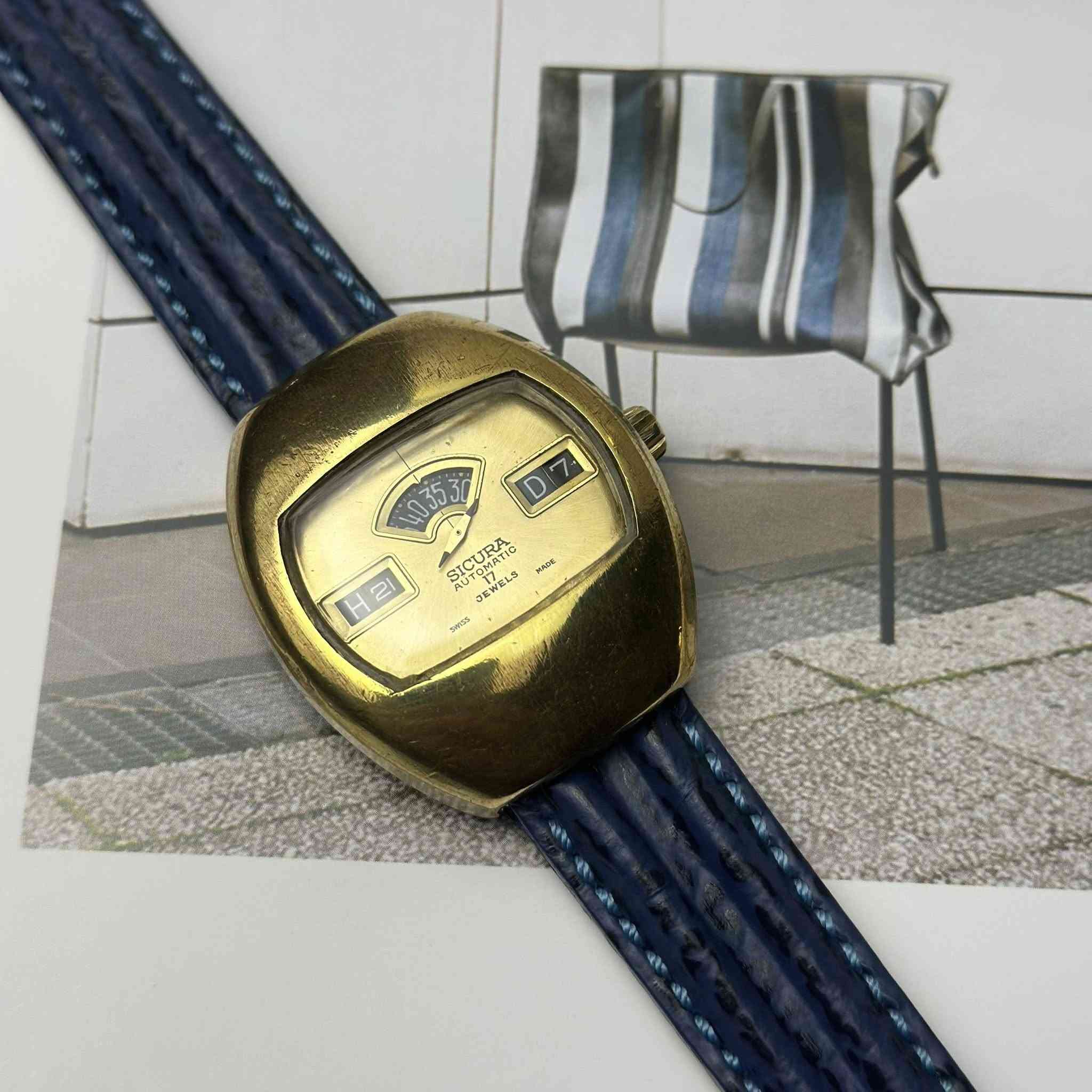 Sicura
سيكورا
اوتماتيك
صنع سويسري
إنتاج السبعينيات
تغليف ذهب سميك
نافذة لعرض التاريخ يظهر عليها D7 بي خلل ما يشتغل
نظام 24 ساعة
نظافة ممتازة
35/42 القطر
قطعنا أصلية لا نتعامل بالكوبي والمجدد
للأستفسار أكثر على الخاص


**إذا كنت صاحب هذا الإعلان وتريد حذفه لأي سبب، رجاءا أرسل رسالة إلى الدعم الفني**