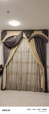 ستائر مستخدمات قليل للبيع الارتفاع 3.10والعرض 6متر تفصال امانه الله ال...
