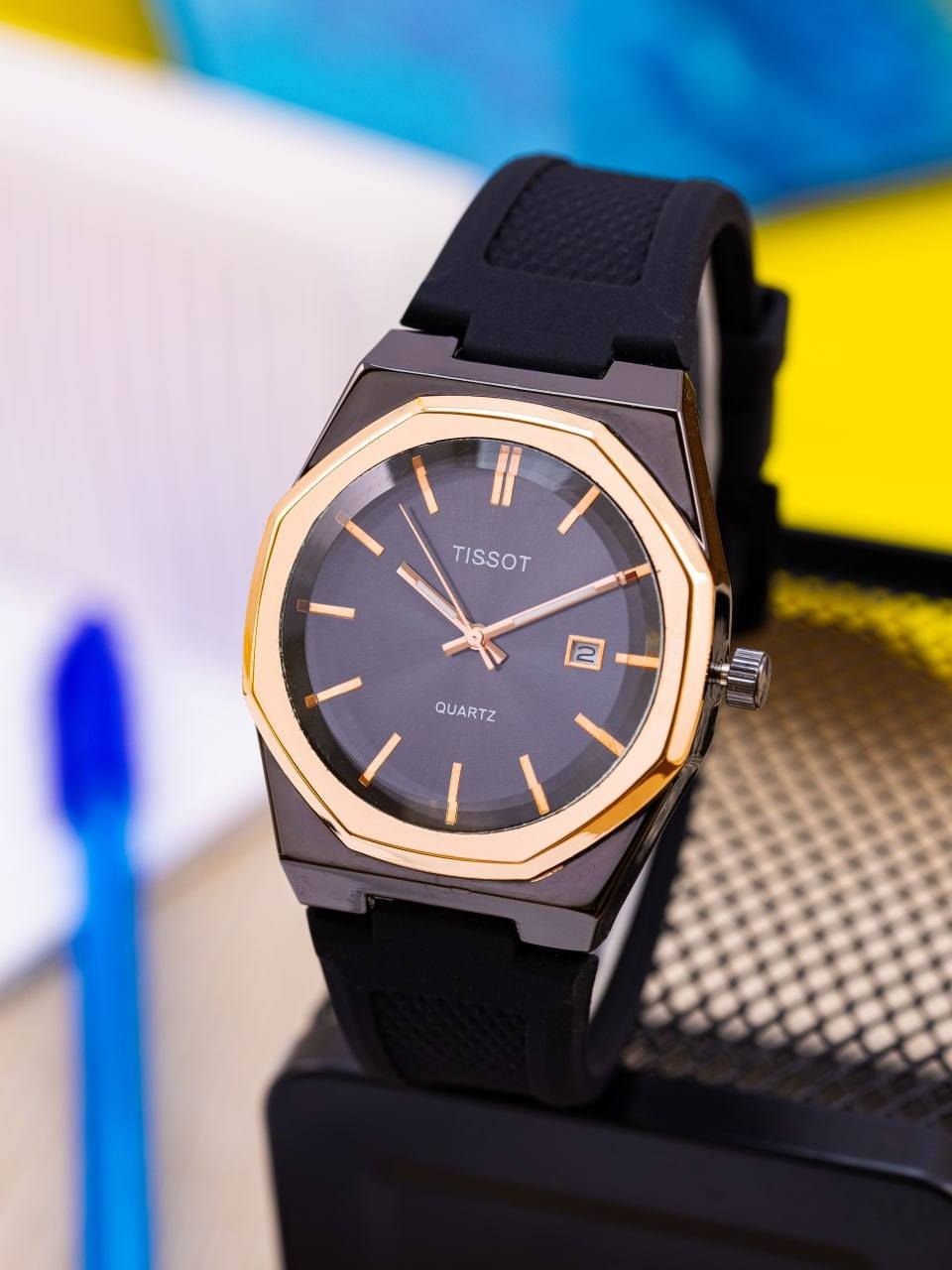 -تيسوت رجالي 📣.        🔥سعر القطعة 5000🔥
-وزن الساعه : 62 غرام ⚖️

-قطر الساعه : 40 ملم📊

-نوع السير : ربل 👌

-نافذ شهري 🗓

-مقاوم رذاذ الماء 💧 💧


**إذا كنت صاحب هذا الإعلان وتريد حذفه لأي سبب، رجاءا أرسل رسالة إلى الدعم الفني**