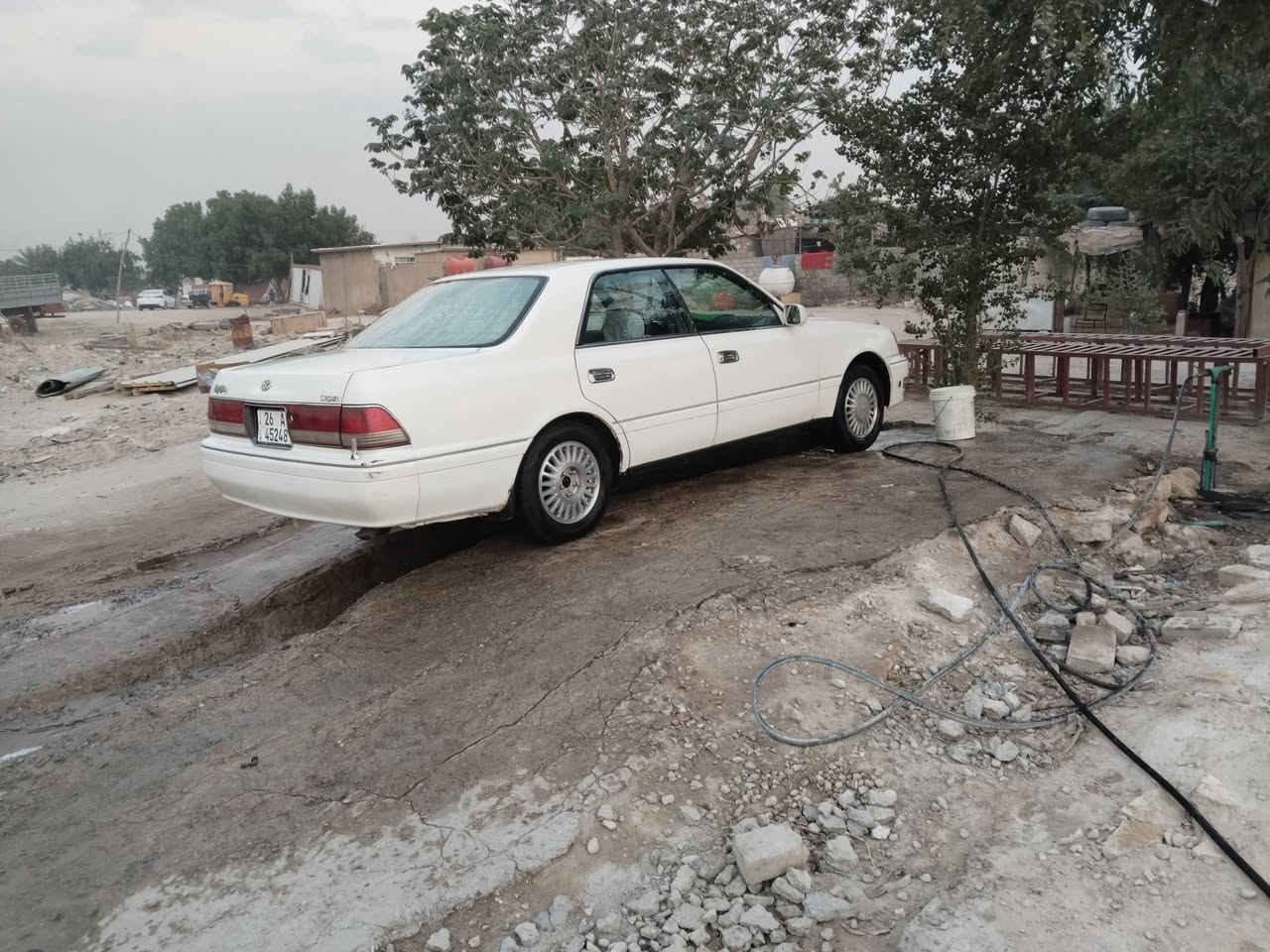 سلام عليكم راس ثور فلات موديل 1997بيه فخذه بسمي صلاح الدين مكينه فيشتين سعر 80.   ***********مكاني النجف
