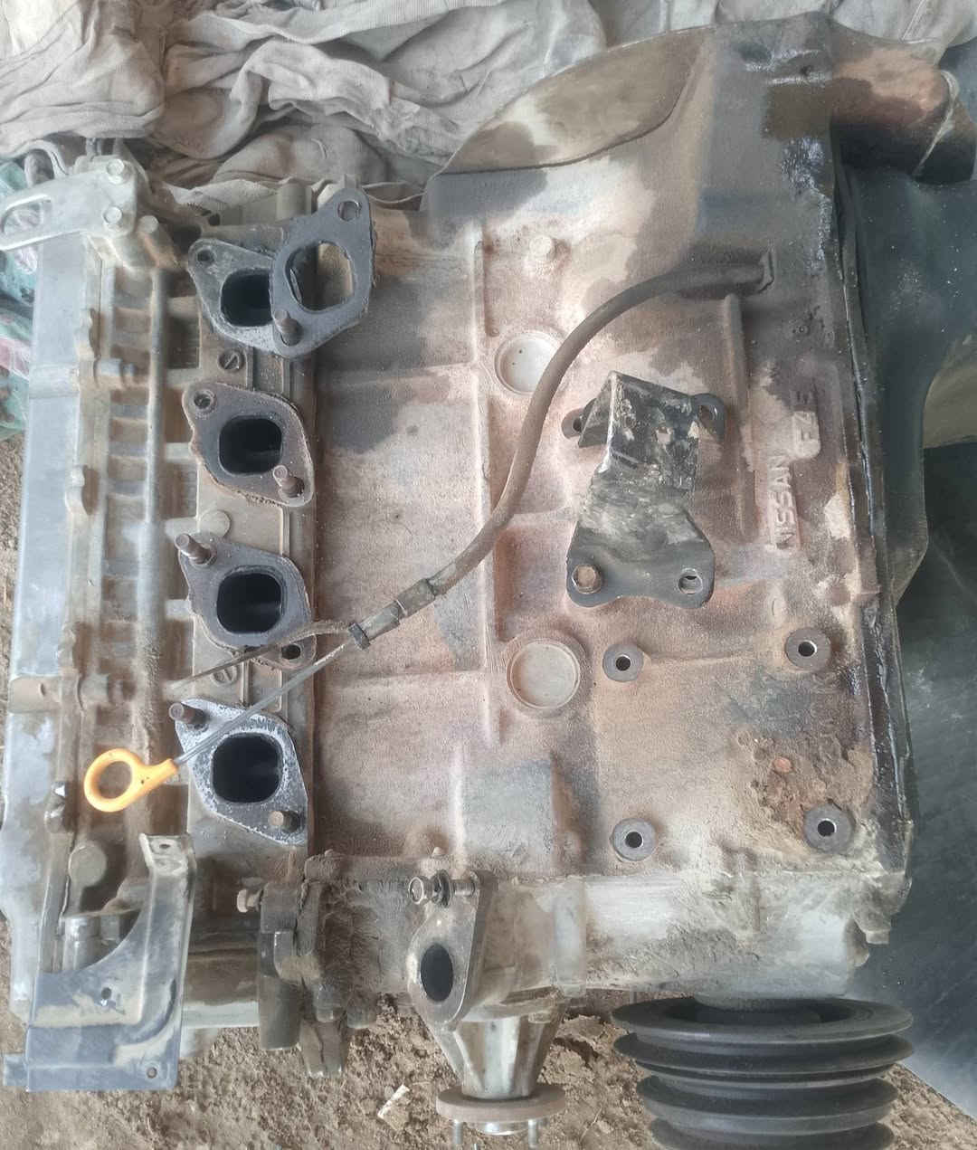 محرك نيسان طابوگه للبيع بيه خيط بخار قليل‏‪***********‬‏
