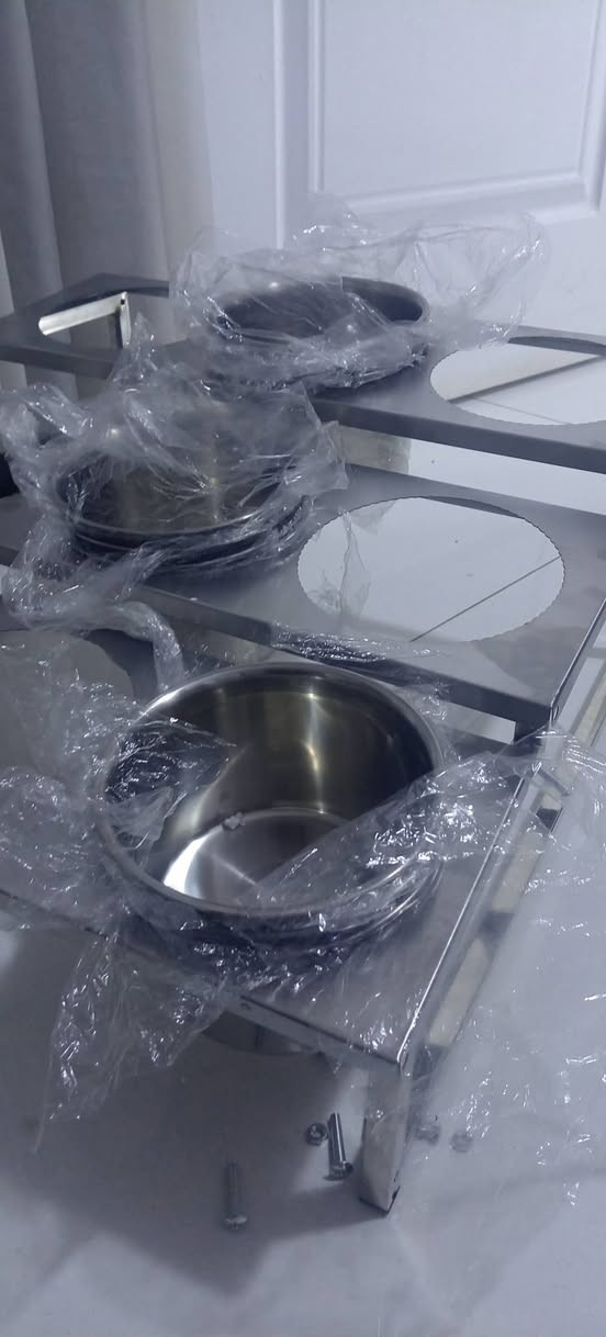 هذا المنتج عبارة عن رف توابل أو محطة توابل ومنكهات مصنوع من الفولاذ المقاوم للصدأ (ستانلس ستيل) بوعاءات متعددة للاستخدام في المطاعم 3طوابق


**إذا كنت صاحب هذا الإعلان وتريد حذفه لأي سبب، رجاءا أرسل رسالة إلى الدعم الفني**