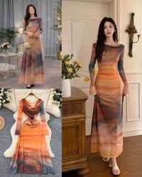 ستايل كوري • قماش ناعم • كم طويل