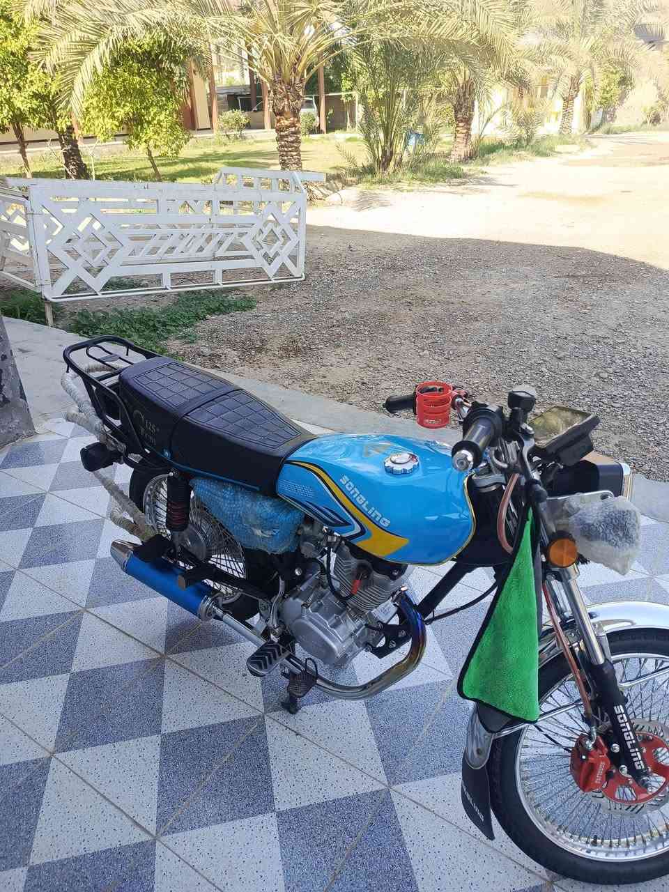 السلام عليكم دراجه تا يكر البيع موديل 2026كفاله عامة جديدة الون مميز المكينة مكفولة  المكان ديالى خان بني سعد الرقم ‏‪***********‬‏
