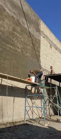 خلفه لبخ واجهات سقل مساطر تشميع 07706392639 بغداد