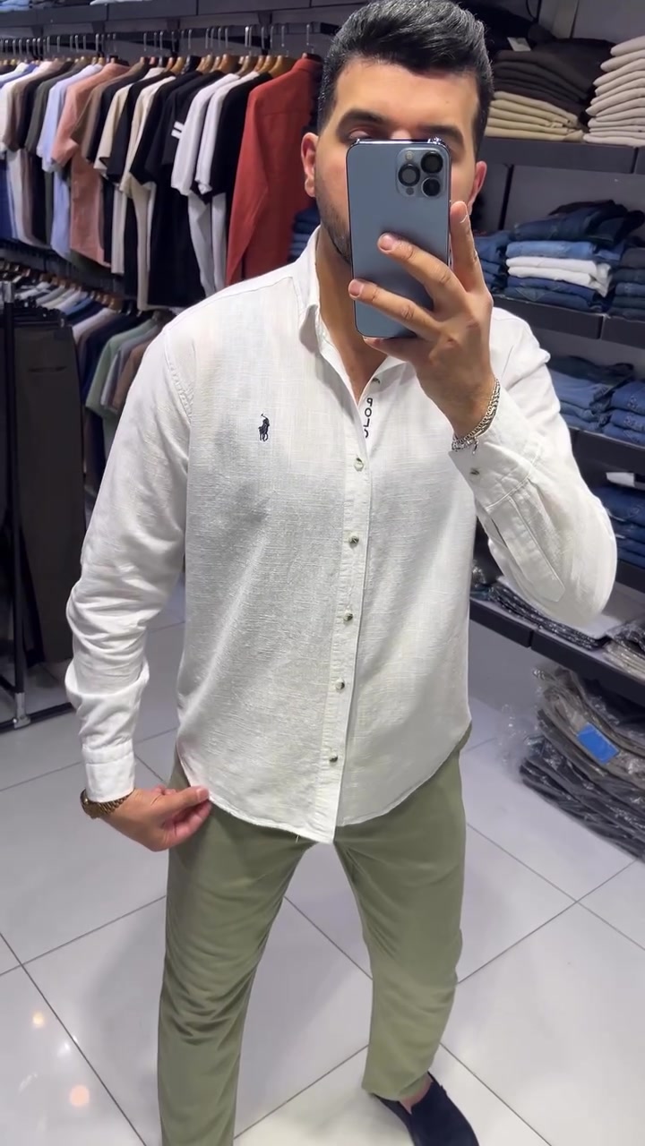 ‏
قميص ماركه خامه قطن ٥٠٪؜ للن ٥٠٪؜ متوفر(10 لون✅)
قياسات S M L XL XXL قياس المعروض L
بنطرون ماركه قياسات من 30 إلى 40 
المنشئ تركي 🇹🇷 
توصيل بغداد 5 الف  توصيل محافظات 5 الف
العنوان بغداد مول زيونه طابق الاول 
التواصل دايركت او واتساب ***********
