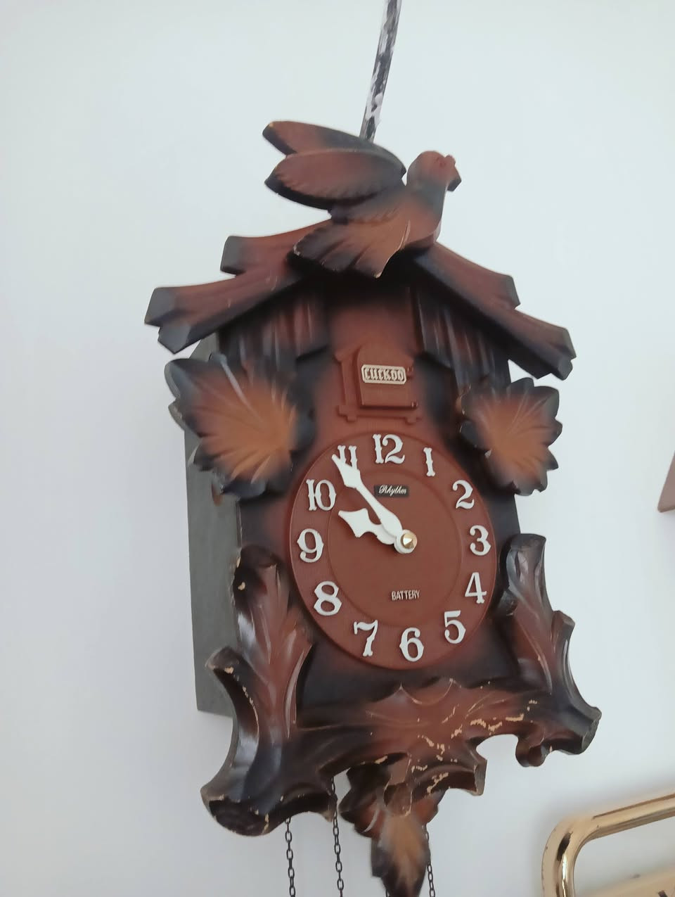 للبيع ساعة كوكو ماركة رايثم ياباني من النوادر مكينه جديدة باتري ميكانيك تعمل بنظام البطارية حجم الكبير ساعة نظيفة جداً واحلى من الصور بلادية سعرها 300 مع التوصيل مكاني بغداد جسر ديالى القديم 
*********** _ ***********
