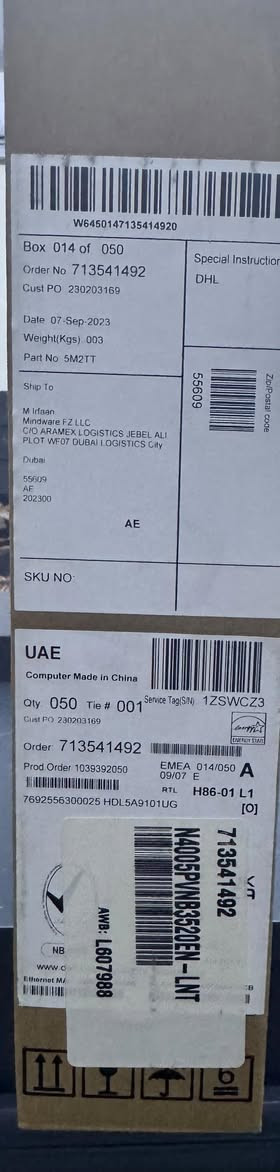 السلام عليكم لابتوبات للبيع
Lenovo V15 N4020
4GB RAM
Intel Celeron N4020
4GB RAM
256GB SSD
شاشة 15.6 إنش HD
الجهاز بدون نظام تشغيل DOS
الجهاز جديد ما مستخدم مخزن عندي عندي قطعتين منه القطعه ب 185,000 الف
Dell Vostro 3520
4GB RAM
15-1235U
256GB SSD
FULL HD 15.6 120HZ شاشة
Unbuntu Linux يجي بيه نظام تشغيل
الجهاز همين جديد ما مستخدم ابد السعر 550,000
الف
التواصل على واتساب فقط ***********
