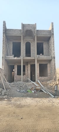 هيكل طابقين • طابو زراعي • ٥ غرف