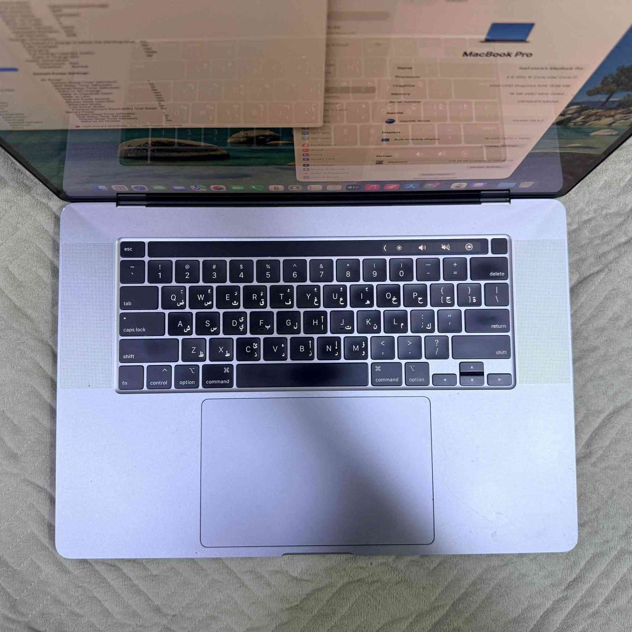 MacBook Pro 2019
Display 16"
Core i7 9750H
Ram 16 GB
SSD 512 GB
GPU 4 GB

دورات البطارية 625
الملحقات شاحنة فقط

السعر 650 الف
يتوفر توصيل
***********

