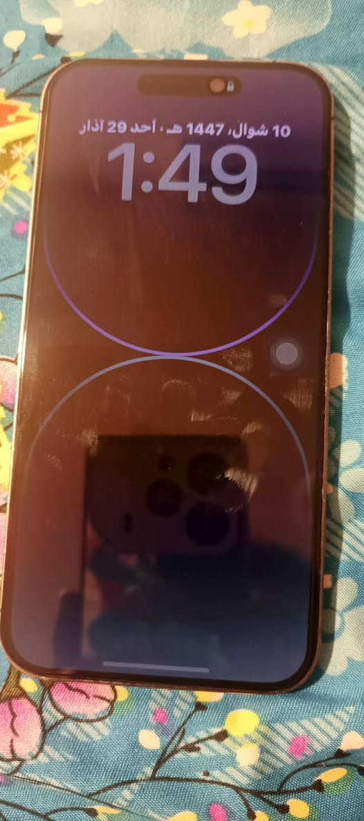 ايفون14بروماكس ذاكره256جهاز مكفول وكله شغال فقط مبدل بطاريه اصليه وكسر بضهر صغير مماثر وممبين للبيع ب700مكان بغداد الاعظميه***********
