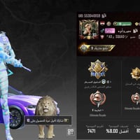 حساب ببجي • وصل 300 • تفاصيل خاص