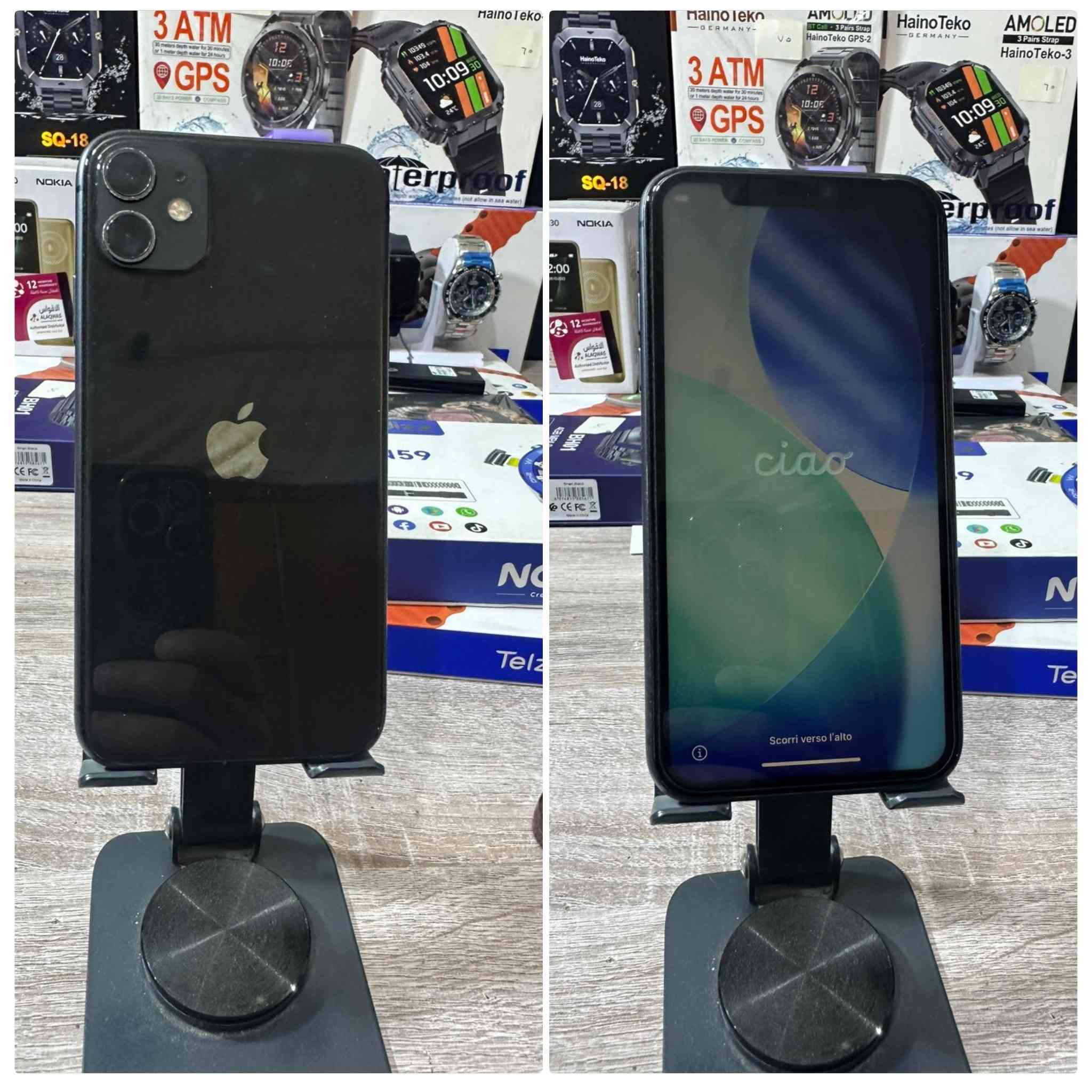 السلام عليكم
ايفون 11 قطعتين للبيع 📱📱
ذاكرة 128 كيكه
بطارية بالسبعينات والثمانينات 🔋
الجهازين مقفولات ايكلود بس
يفيدن تفصيخ وكل شي
وكالة — مكفولين من كل شي
ووتر بروف 💧
الثنين بـ 375 الف
وبيهن مجال بسيط 
للتواصل 📲 ***********

