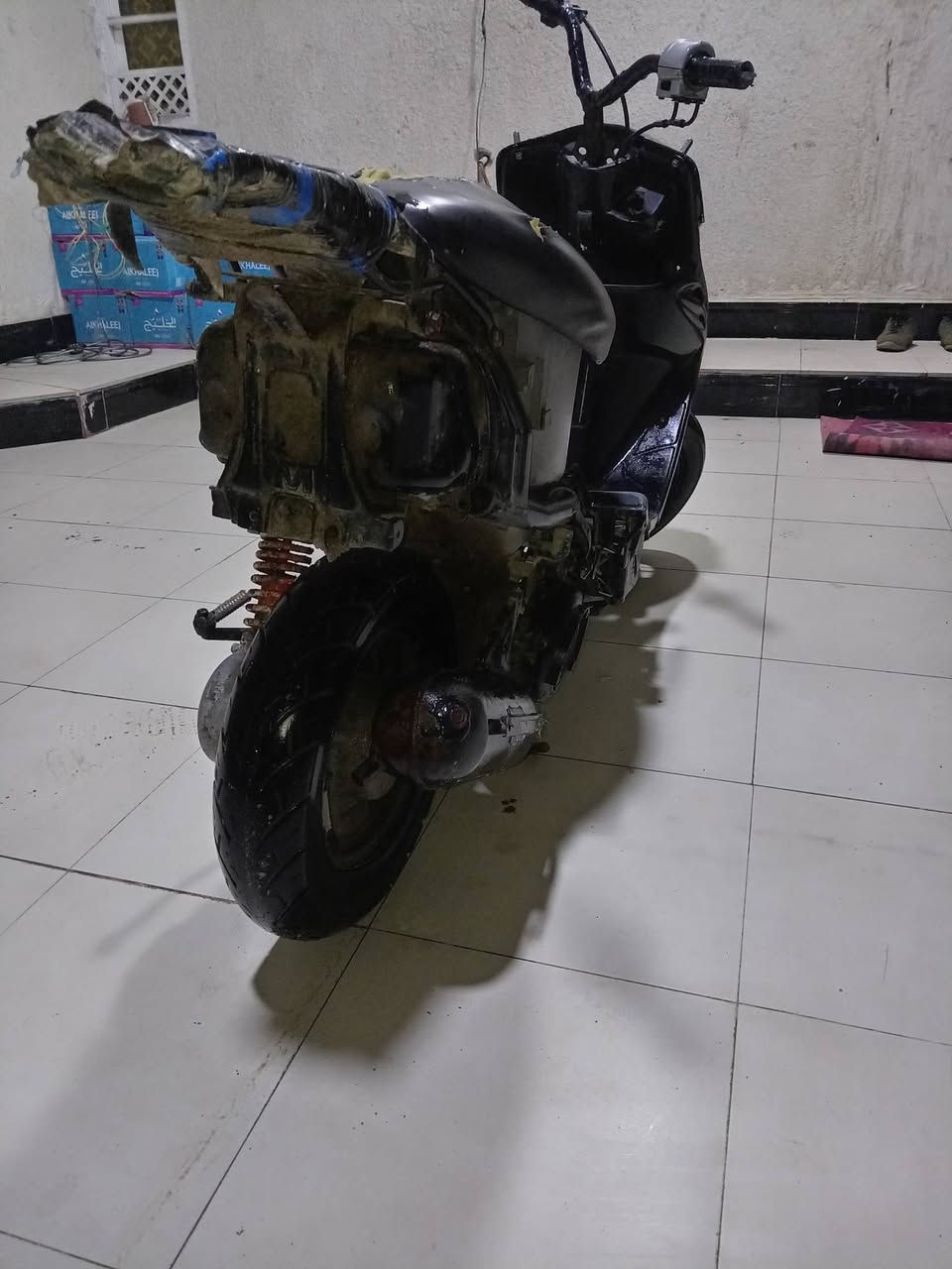 دراجه تسعه لبيع مكينه نضيفه مكاني بصره تنومه شط العرب رقم *********** سعر ١٣٠
