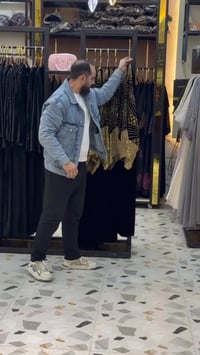 عباية مخمل • شيفون • شواخ الاحمد