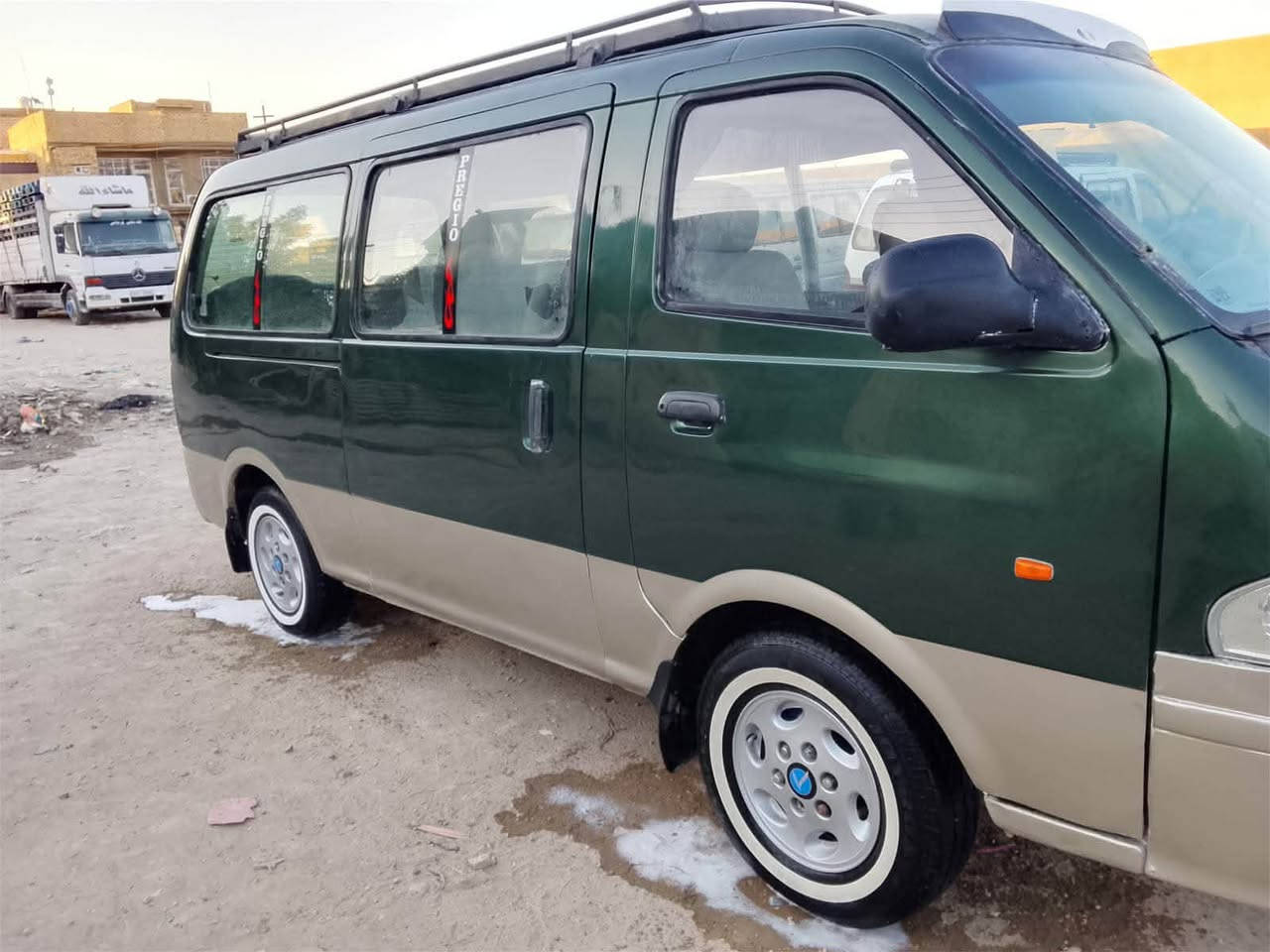 السلام عليكم
بريجو مديل 2000
كير مكينه اكسن جدد 
باور حداديه تخم تاير كله جديد 
دوشمه جديده كهربائيات كله شغاله 
شواصي جدد.  مداور ثانيوم 

السعر 70 وبيه مجال 
مكان السياره حله شارع 80 
***********
