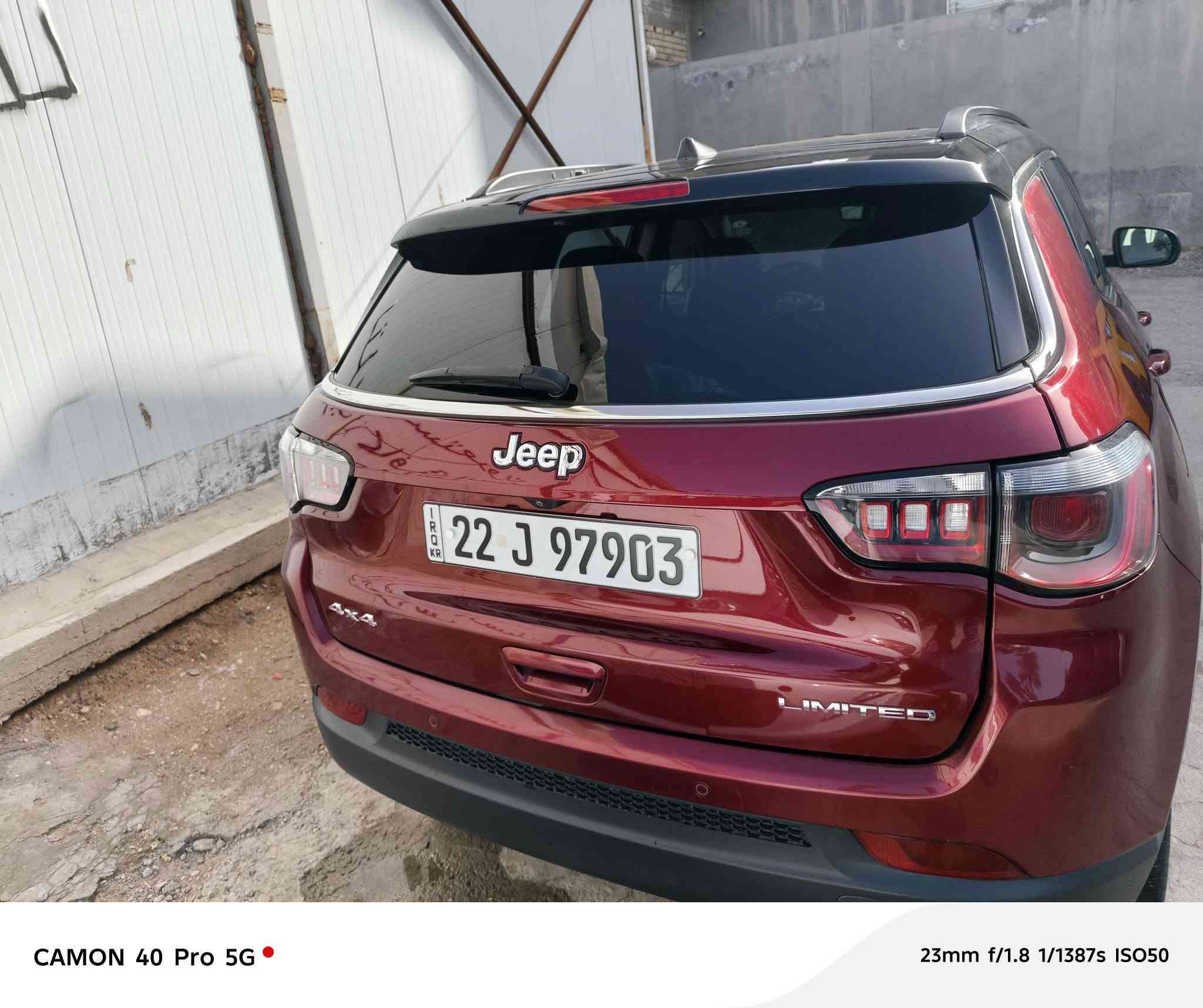 جيب كومباس ٢٠٢٢ لمتد  ٤×٤  ماشيه ٣١ ميل قابل لزياده  مكينه ٢٤٠٠ داخل جلد اسود شاشه كبيره كامره تحكمات تبريد قطعتين  مثبت سرعه حساسات اطارات اشاير بالمري رادر جانبي  رادر امامي مشويل رقم اربيل وكاله باسمي السياره  حادثه كما موضح بالصور  والسونار رايده ١٥٥$ مكاني بابل- الحله رقم ***********
