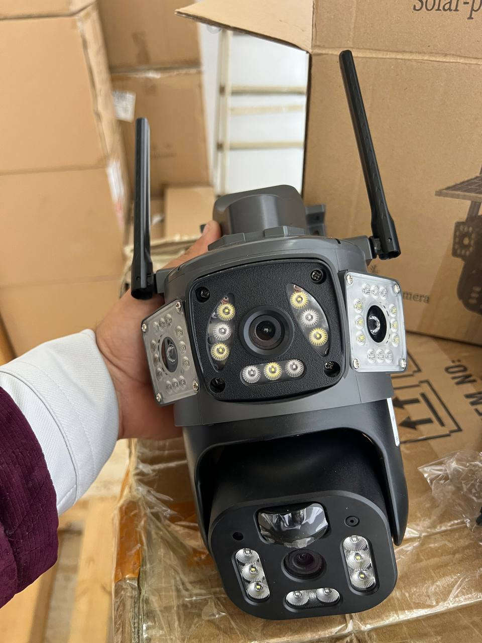 ناوی کاڵا { کامێرای V360 pro وای فای 4G طاقە شەمسی  PTZ }  4کامێرا 
فیدیۆی  H265 _ H264 + 
گەڕان بەدوای جوڵەو کەسەکاندا واتە جوڵە هەبێت بەدوایدا دەڕوات ڤیدۆ تۆمار دەکات 
بە wifi  ئیش دەکات پێویستی بە سیم کارت نیە
طاقەشەمسیە و ئەتوانیت بە کارەباش بە کاری بێنیت 
وە  توانای دۆزینەوە 2 جوڵەی هەیە pir 

360 پلە سوڕانان وەستان 120 پلە 
لە دووری 12 مەتر جوڵەوە  دەسورێت 
خێرایی سوڕانەوە لەسەدا ٪55 هەیە 
دووری تیشک لە شەودا 30 مەتر بە ڕوناکی و  وازحی ڤیدیۆ   دەکات 
 توانای 128 گێگا خەزنی هەیە وە دەتوانیت میمۆری بۆ دابین بکەیت 
پانێڵی خۆر  توانای بەرهەم هێنان 7.5 وات 
توانای پاتری 10800ملی ئەمپێر 
دژە ئاو گەرما 
توانای ip 66 
دەنگ تۆمار دەکات
نرخ ؛~ 85هەزار 
بلاجکتۆرێ بە دیاری لەگەڵدایە 
بۆ داواکردن نامە بنێرن 📩
بەس گەیاندمان هەیە 🚗
گەیاندن بۆ سەرجەم شارەکان 2 هەزار دینار


**إذا كنت صاحب هذا الإعلان وتريد حذفه لأي سبب، رجاءا أرسل رسالة إلى الدعم الفني**