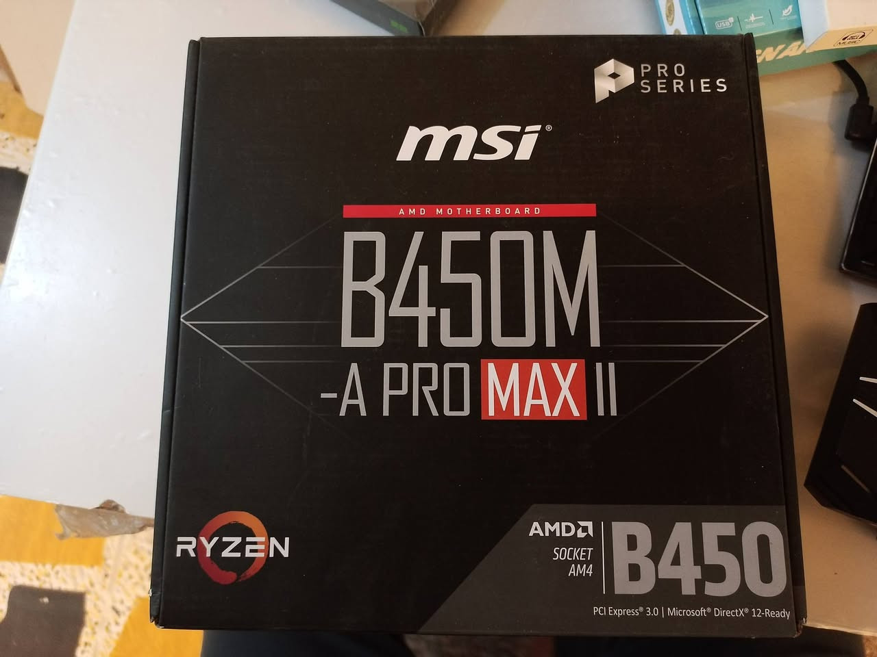 كومبو رايزن 5 3400g معه مبرد 50
بورد B450 سعره 80
 كلهن احسبهن 120
توصيل موجود 
تواصل ***********
