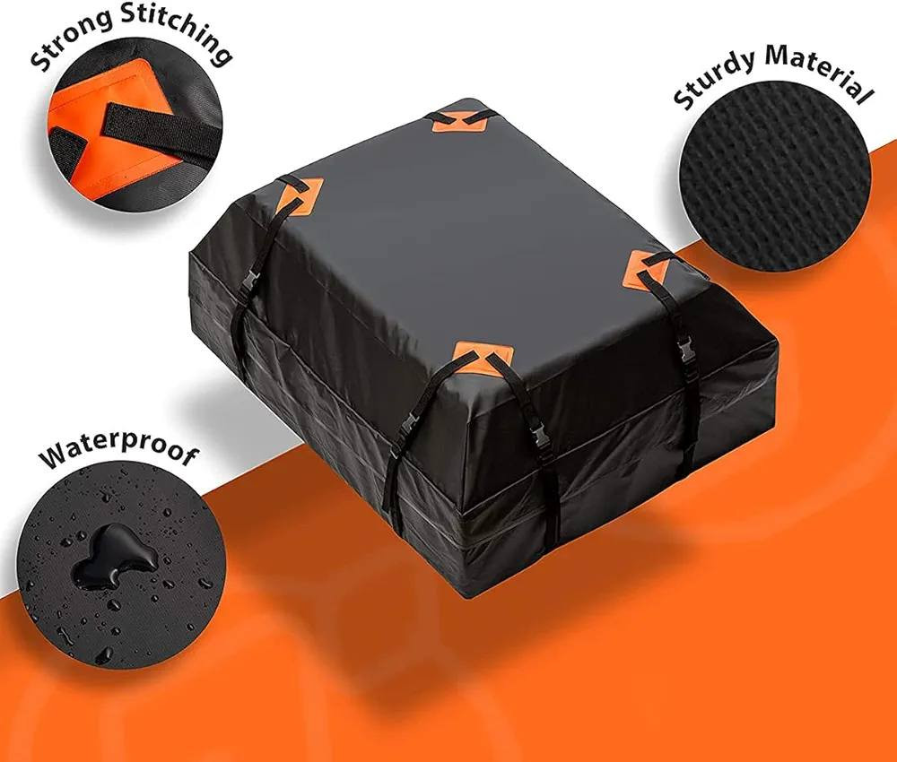 السعر ٣٠
هذه حقيبة شحن للسقف مقاومة للماء من العلامة التجارية Zone Tech. 
المادة: مصنوعة من نايلون متين ومغلف بالمطاط لتوفير قوة ومتانة طويلة الأمد. 
الميزات: تصميم مقاوم للماء بنسبة 100% لحماية الشحنات من الأوساخ والظروف الجوية المختلفة. 
التوافق: مصممة لتناسب جميع حاملات السقف العالمية. 
السعة: توفر مساحة تخزين إضافية تبلغ 15 قدماً مكعباً (ما يعادل تقريباً 425 لتراً). 
الأبعاد: تبلغ أبعادها 115 سم طولاً، 85 سم عرضاً، و 45 سم ارتفاعاً


**إذا كنت صاحب هذا الإعلان وتريد حذفه لأي سبب، رجاءا أرسل رسالة إلى الدعم الفني**