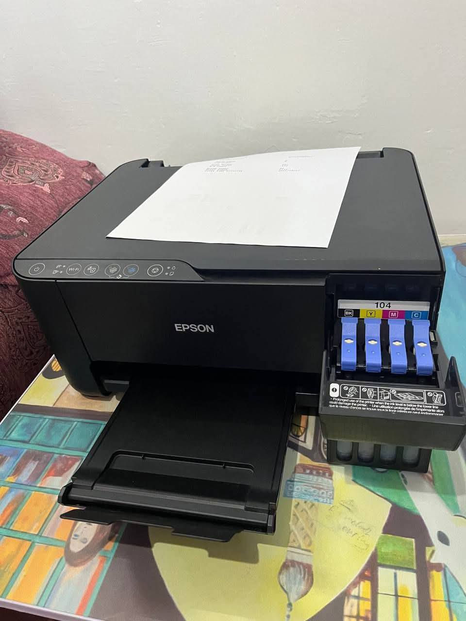 السلام عليكم
طابعتين ايبسون درجة اولى 
l3251 
استساخ عادي وملون 
تطبع صور بجودة عالية 
واي فاي من الموبايل والابتوب 
اقتصادية بالحبر 
حبرها يكفيا 6000 نسخة يعني 12 بند 
السعر 160 الف 

.............................................................
et4700
استساخ عادي وملون 
تطبع صور بجودة عالية 
واي فاي من الموبايل والابتوب 
فيدر للملازم 
شاشة تحكم 
اقتصادية بالحبر 
حبرها يكفيا 6000 نسخة يعني 12 بند 
السعر 160 الف 
المكان كركوك / الحويجة 
***********
