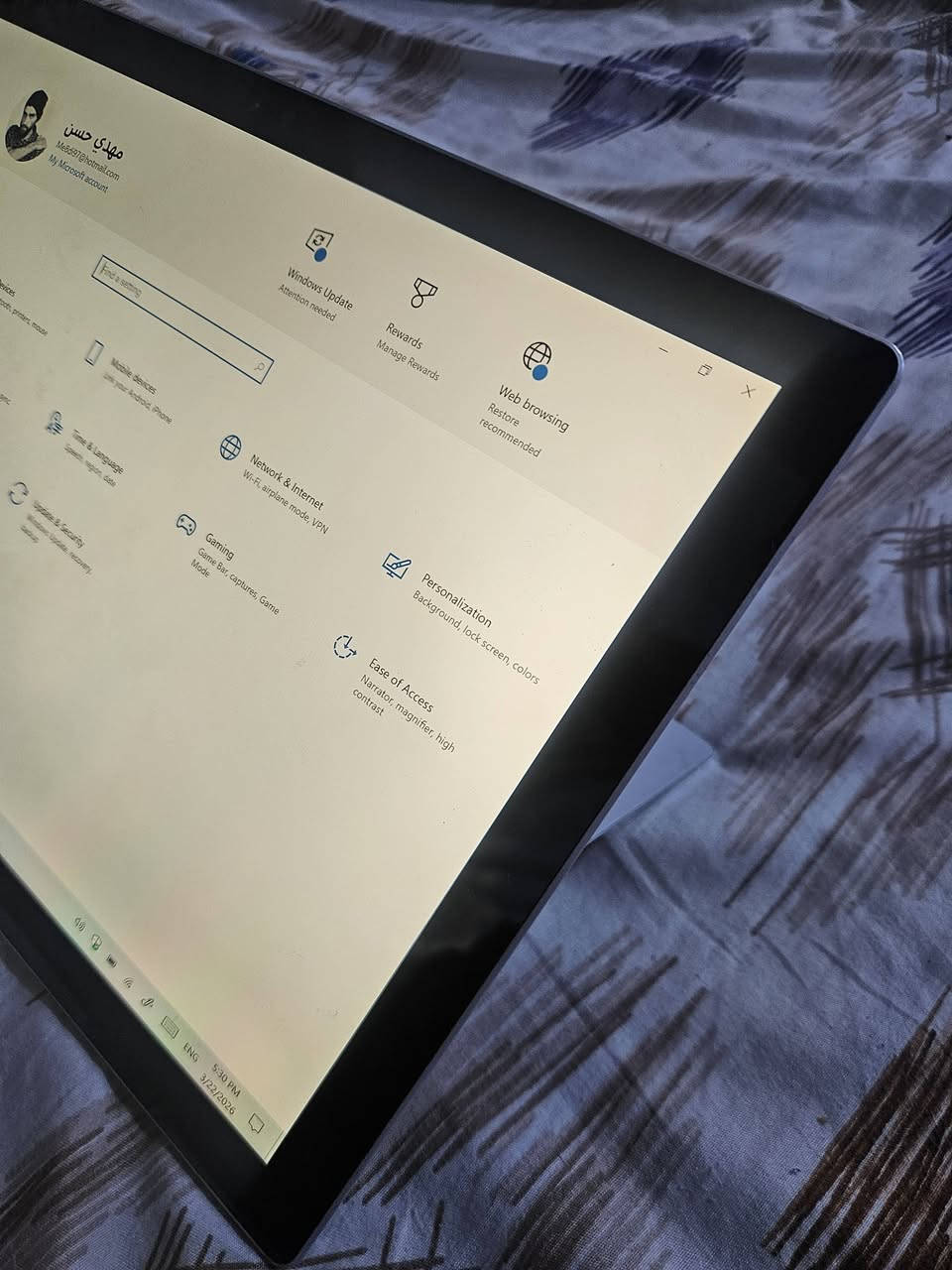 السلام عليكم شباب 
للبيع سيرفس برو ٤ 
قيمو باليرضي الله ..
بدون كيبورد لمس شغال


**إذا كنت صاحب هذا الإعلان وتريد حذفه لأي سبب، رجاءا أرسل رسالة إلى الدعم الفني**