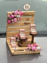 خشب طبيعي • تنسيق ورد • خطوبة زواج