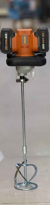 خلاط Kzubr • بطاريتين 21V • يخلط صبغ وجص